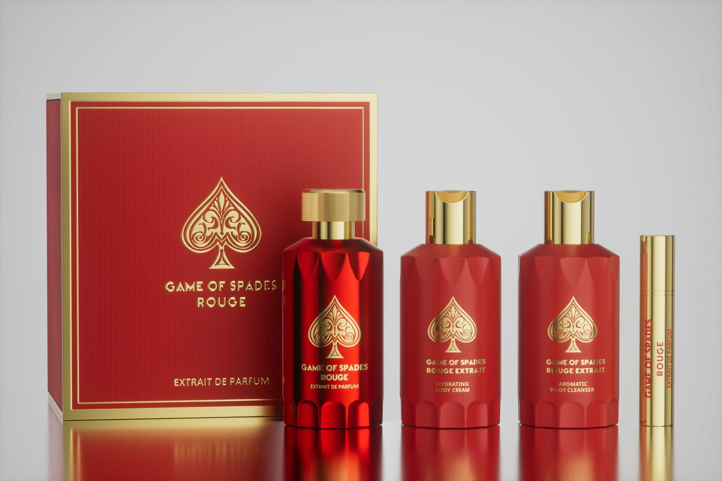 Gift Set Game Of Spades Rouge Extrait 4 pcs