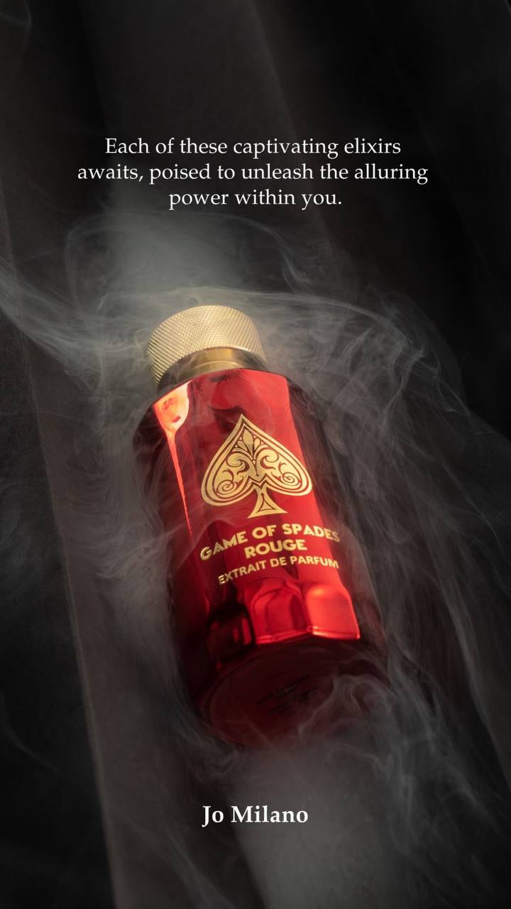 Gos Rouge Notes Game of Spades Rouge Extrait – Jo Milano Paris